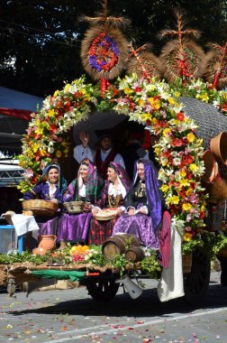 Cagliari, Sardunya 05.01.2019: Aziz Efisio dini geçit töreni