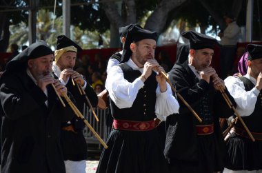 Cagliari, Sardunya 05.01.2019: Aziz Efisio dini geçit töreni