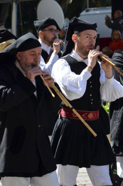 Cagliari, Sardunya 05.01.2019: Aziz Efisio dini geçit töreni