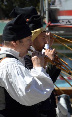 Cagliari, Sardunya 05.01.2019: Aziz Efisio dini geçit töreni