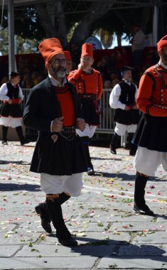 Cagliari, Sardunya 05.01.2019: Aziz Efisio dini geçit töreni