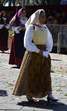 Cagliari, Sardunya 05.01.2019: Aziz Efisio dini geçit töreni