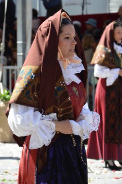 Cagliari, Sardunya 05.01.2019: Aziz Efisio dini geçit töreni