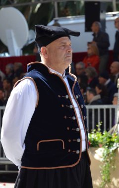 Cagliari, Sardunya 05.01.2019: Aziz Efisio dini geçit töreni