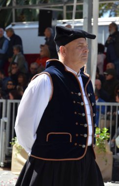 Cagliari, Sardunya 05.01.2019: Aziz Efisio dini geçit töreni