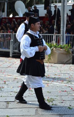 Cagliari, Sardunya 05.01.2019: Aziz Efisio dini geçit töreni