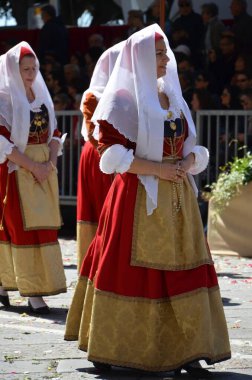 Cagliari, Sardunya 05.01.2019: Aziz Efisio dini geçit töreni