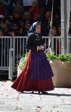 Cagliari, Sardunya 05.01.2019: Aziz Efisio dini geçit töreni