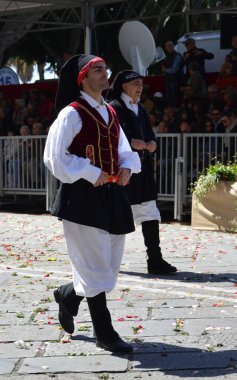 Cagliari, Sardunya 05.01.2019: Aziz Efisio dini geçit töreni