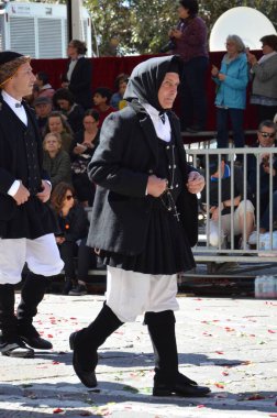 Cagliari, Sardunya 05.01.2019: Aziz Efisio dini geçit töreni