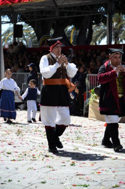 Cagliari, Sardunya 05.01.2019: Aziz Efisio dini geçit töreni