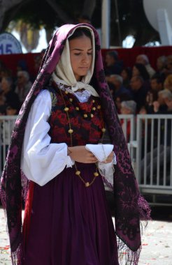 Cagliari, Sardunya 05.01.2019: Aziz Efisio dini geçit töreni