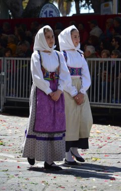 Cagliari, Sardunya 05.01.2019: Aziz Efisio dini geçit töreni