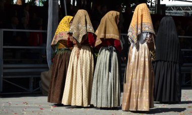 Cagliari, Sardunya 05.01.2019: Aziz Efisio dini geçit töreni