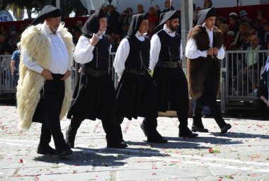 Cagliari, Sardunya 05.01.2019: Aziz Efisio dini geçit töreni