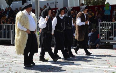 Cagliari, Sardunya 05.01.2019: Aziz Efisio dini geçit töreni