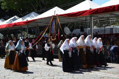 Cagliari, Sardunya 05.01.2019: Aziz Efisio dini geçit töreni