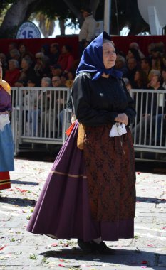 Cagliari, Sardunya 05.01.2019: Aziz Efisio dini geçit töreni