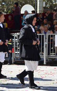 Cagliari, Sardunya 05.01.2019: Aziz Efisio dini geçit töreni