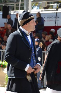 Cagliari, Sardunya 05.01.2019: Aziz Efisio dini geçit töreni