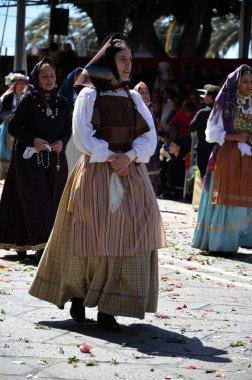 Cagliari, Sardunya 05.01.2019: Aziz Efisio dini geçit töreni