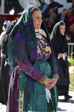 Cagliari, Sardunya 05.01.2019: Aziz Efisio dini geçit töreni