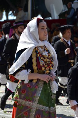 Cagliari, Sardunya 05.01.2019: Aziz Efisio dini geçit töreni