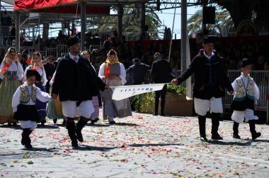 Cagliari, Sardunya 05.01.2019: Aziz Efisio dini geçit töreni