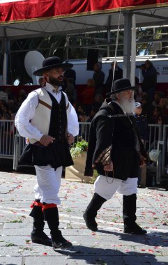 Cagliari, Sardunya 05.01.2019: Aziz Efisio dini geçit töreni