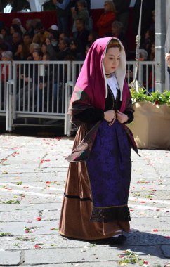 Cagliari, Sardunya 05.01.2019: Aziz Efisio dini geçit töreni