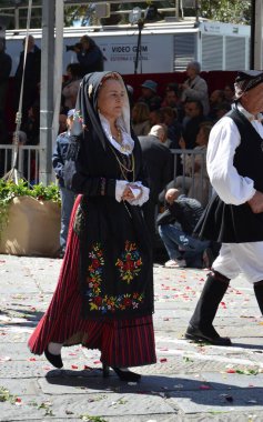 Cagliari, Sardunya 05.01.2019: Aziz Efisio dini geçit töreni