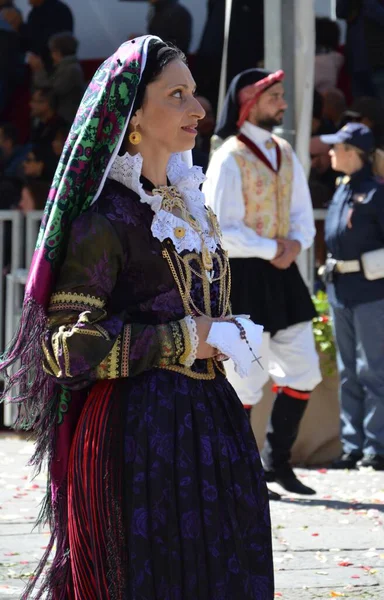 Cagliari, Sardunya 05.01.2019: Aziz Efisio dini geçit töreni