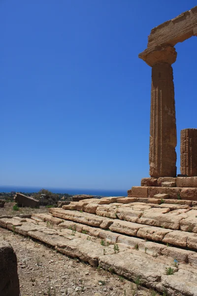 O Vale dos Templos, Agrigento, Sicília, Itália — Fotografia de Stock