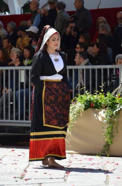 Cagliari, Sardunya 05.01.2019: Aziz Efisio dini geçit töreni