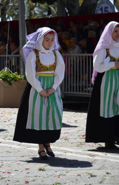 Cagliari, Sardunya 05.01.2019: Aziz Efisio dini geçit töreni