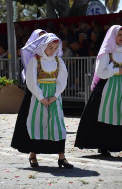 Cagliari, Sardunya 05.01.2019: Aziz Efisio dini geçit töreni