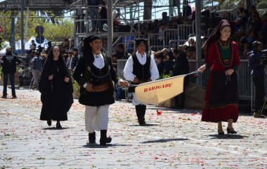 Cagliari, Sardunya 05.01.2019: Aziz Efisio dini geçit töreni