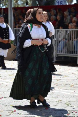 Cagliari, Sardunya 05.01.2019: Aziz Efisio dini geçit töreni