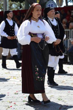 Cagliari, Sardunya 05.01.2019: Aziz Efisio dini geçit töreni