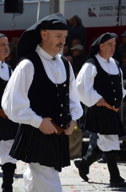 Cagliari, Sardunya 05.01.2019: Aziz Efisio dini geçit töreni