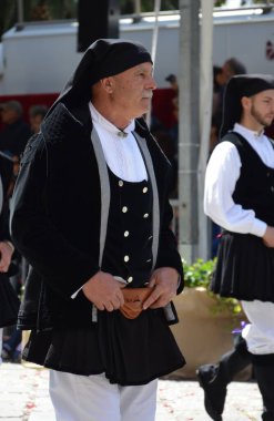 Cagliari, Sardunya 05.01.2019: Aziz Efisio dini geçit töreni