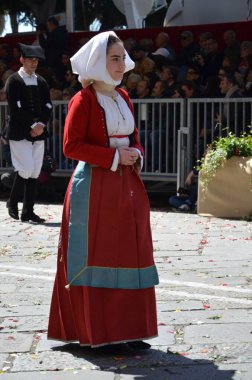 Cagliari, Sardunya 05.01.2019: Aziz Efisio dini geçit töreni