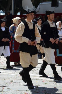 Cagliari, Sardunya 05.01.2019: Aziz Efisio dini geçit töreni
