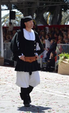 Cagliari, Sardunya 05.01.2019: Aziz Efisio dini geçit töreni