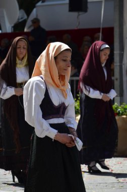 Cagliari, Sardunya 05.01.2019: Aziz Efisio dini geçit töreni