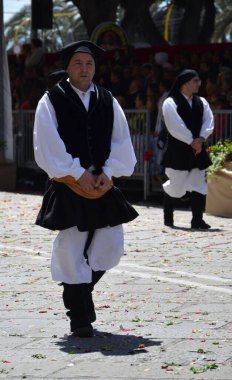 Cagliari, Sardunya 05.01.2019: Aziz Efisio dini geçit töreni