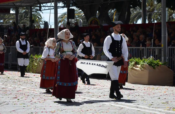 Cagliari, Sardunya 05.01.2019: Aziz Efisio dini geçit töreni