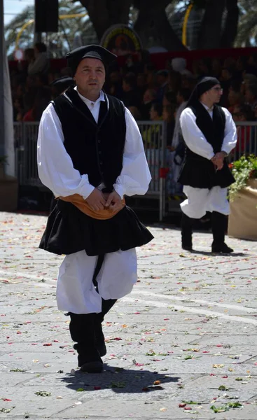 Cagliari, Sardunya 05.01.2019: Aziz Efisio dini geçit töreni