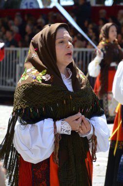 Cagliari, Sardunya 05.01.2019: Aziz Efisio dini geçit töreni