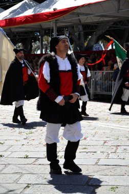 Cagliari, Sardunya 05.01.2019: Aziz Efisio dini geçit töreni